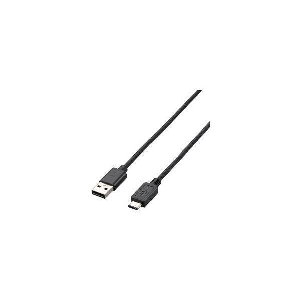 GR(ELECOM) U2C-AC10BK ubN USB2.0P[u A-TypeC 1m
