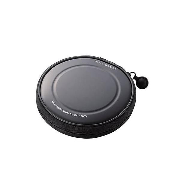 GR(ELECOM) CCD-H12BK ubN CD/DVDt@Xi[P[X 12