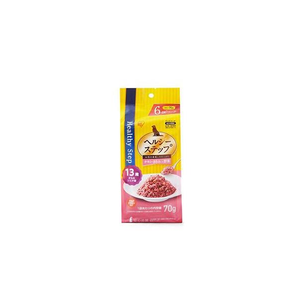 アイリスオーヤマ(Iris Ohyama) HRCV706-13 ヘルシーステップレトルト チキン・ささみと野菜70g×6P 13歳以上用