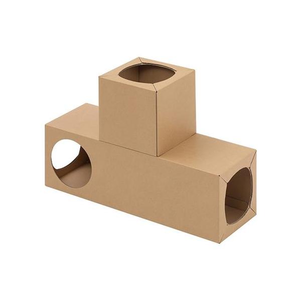 ■ねこねこトンネルの組み合わせパターンを増やせる別売の単品です。ネコが好きな段ボール素材です。段ボール製で、使用後の処理に困りません。お客様組み立てとなります。工具を使わず簡単に組み立てができます。■耐荷重(約)：5kg