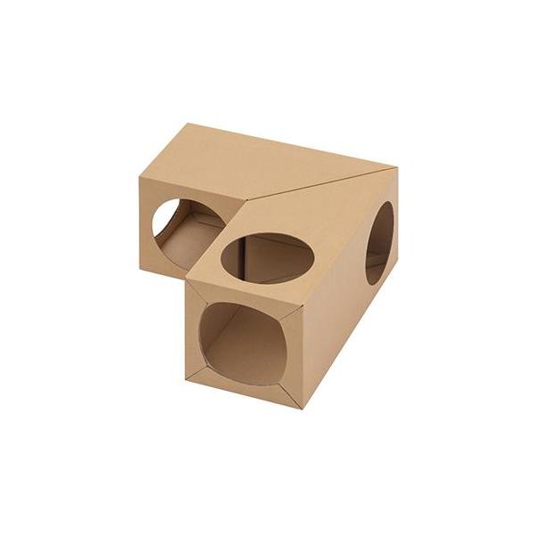 ■ねこねこトンネルの組み合わせパターンを増やせる別売の単品です。ネコが好きな段ボール素材です。段ボール製で、使用後の処理に困りません。お客様組み立てとなります。工具を使わず簡単に組み立てができます。■耐荷重(約)：5kg