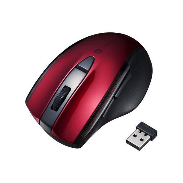 �T�����T�v���C MA-WBL166R ���b�h �É����C�����X�u���[LED�}�E�X 5�{�^��