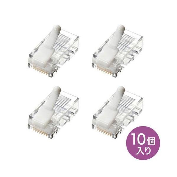 �T�����T�v���C ADT-RJ45TS-10 �c���܂�h�~ �J�e�S��5e RJ-45�R�l�N�^ �P���p 10��