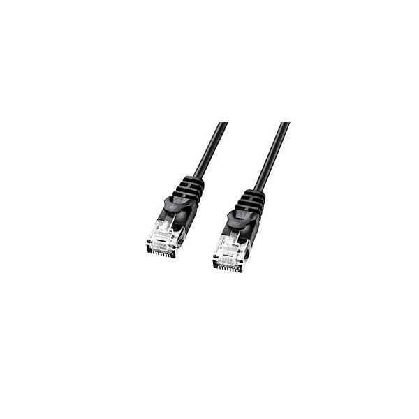 �T�����T�v���C LA-SL6-005BK �u���b�N �J�e�S��6�ɍ�LAN�P�[�u�� 0.5m