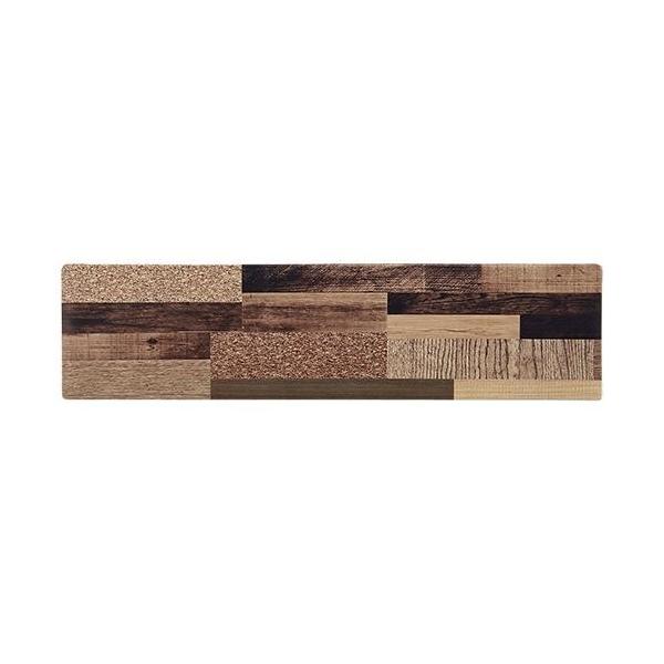 ベストコ ND-9862 ミックスウッド ダーク キッチンマット 45×180cm