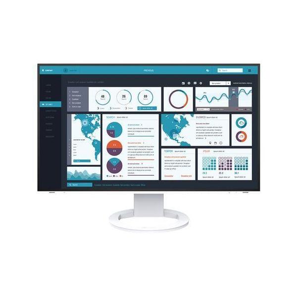 EIZO(�G�C�]�[) EV2795-WT FlexScan 27�^ WQHD�f�B�X�v���C �f�C�W�[�`�F�[���ELAN�Ή� �z���C�g