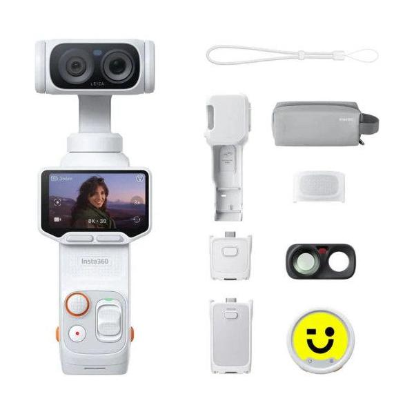 Insta360 Insta360 Luna Ultra クリエイタードバンドル ステラホワイト 1インチ8Kセンサー搭載ジンバルカメラ CINSABTA-LUNAULTRA04