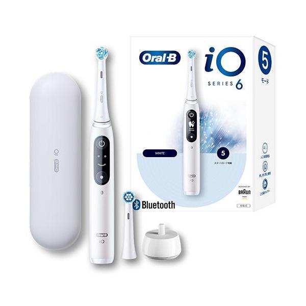 長期保証付】ブラウン(BRAUN) IOM62I61KWT ホワイト オーラルB iO6 IO