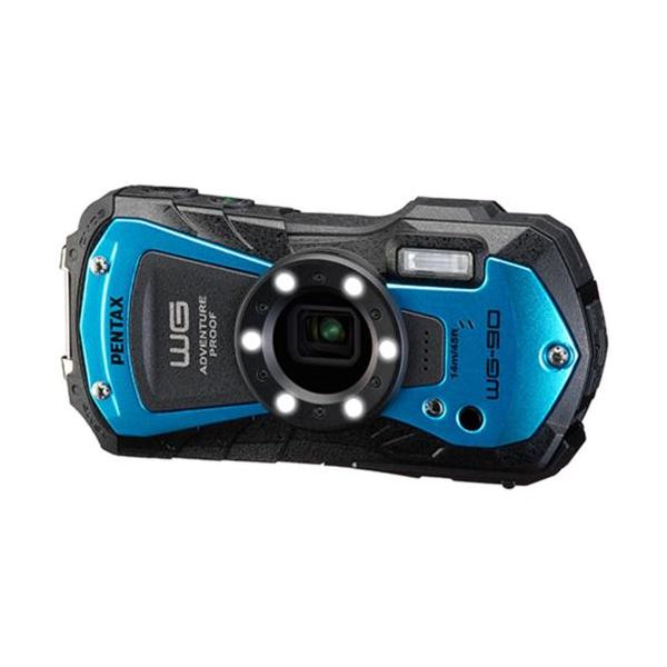 PENTAX ペンタックス　S2＋PENTAX METER　その他付属品セット 長期保証付】ペンタックス(PENTAX) WG-90 ブルー 防水コンパクト