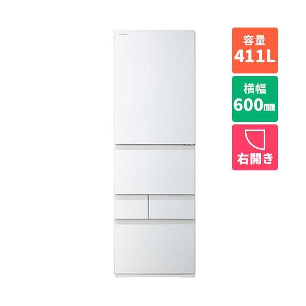 東芝 GR-M41GXVL VEGETA 冷凍冷蔵庫 左開き 411L 5ドア ホワイト タッチオープンドア 2018年製 TOSHIBA  中古家電 店頭引取歓迎 R5299) 東芝 TOSHIBA 冷蔵庫 GR?M41GXV(EW) 5ドア VEGETA (ベジータ) 411L