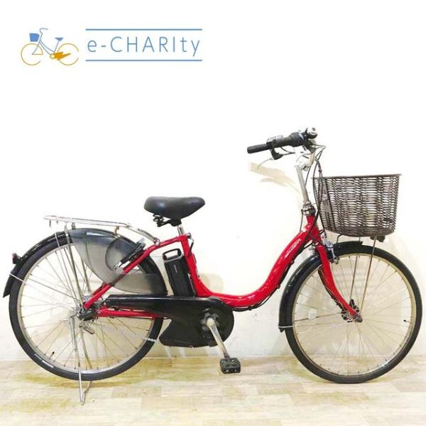YAMAHA（ヤマハ） 電動自転車 中古 ママチャリ PAS ナチュラ L レッド