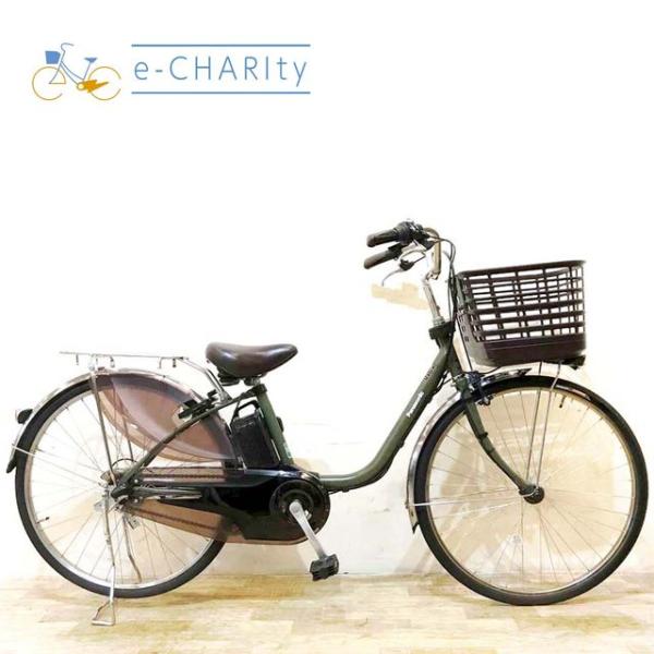 Panasonic（パナソニック） 電動自転車 中古 ママチャリ ビビDX カーキ