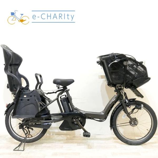 電動自転車 ヤマハ 20インチ 子供乗せ アシスト 中古 051401 YAMAHA（ヤマハ） 電動自転車 中古 子供乗せ PAS キッスミニXL カーキ
