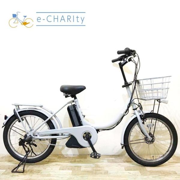 電動自転車 ブリヂストン bikke 20インチ 子供乗せ 中古 060601 BRIDGESTONE - 電動自転車 ブリヂストン bikke 20インチ 子供