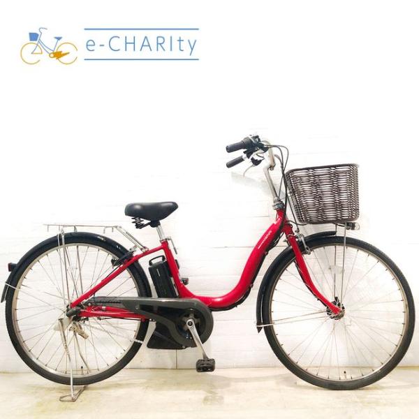 YAMAHA（ヤマハ） 電動自転車 中古 ママチャリ PAS ナチュラ L レッド