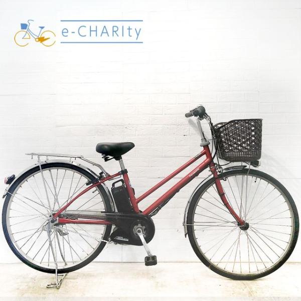 中古電動アシスト自転車 シティタイプ Panasonic（パナソニック） 電動自転車 中古 シティ ティモ DX レッド