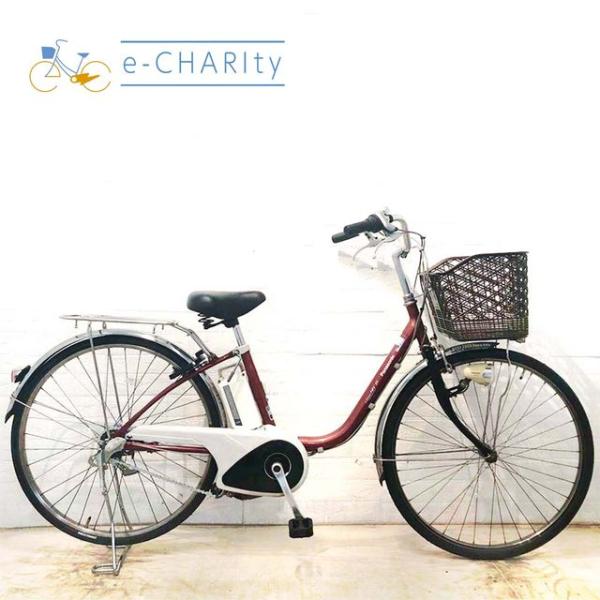 Panasonic（パナソニック） 電動自転車 中古 ママチャリ ビビSS レッド