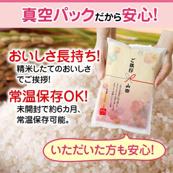 米 引っ越し 挨拶 品 新潟産 コシヒカリ3合 5袋セット