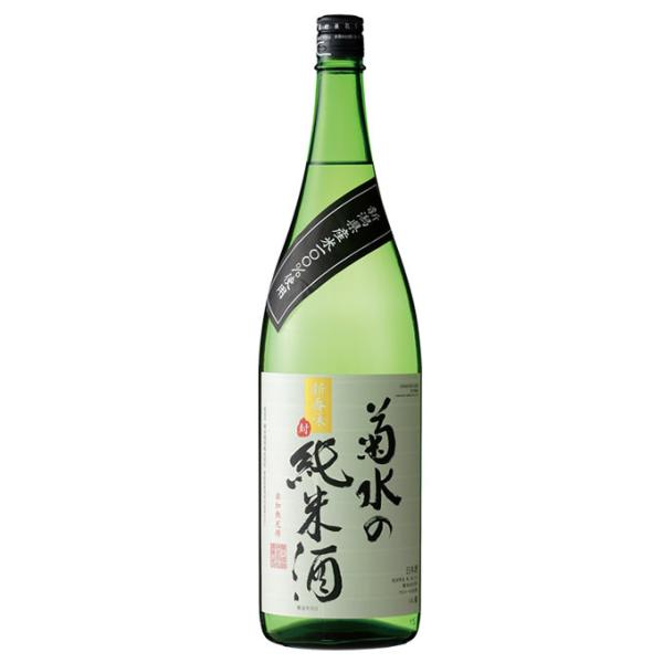 【お米の旨味・香りをしっかり感じる濃醇旨口な純米酒！】　菊水　菊水の純米酒　新潟県産米100％使用　1800ml