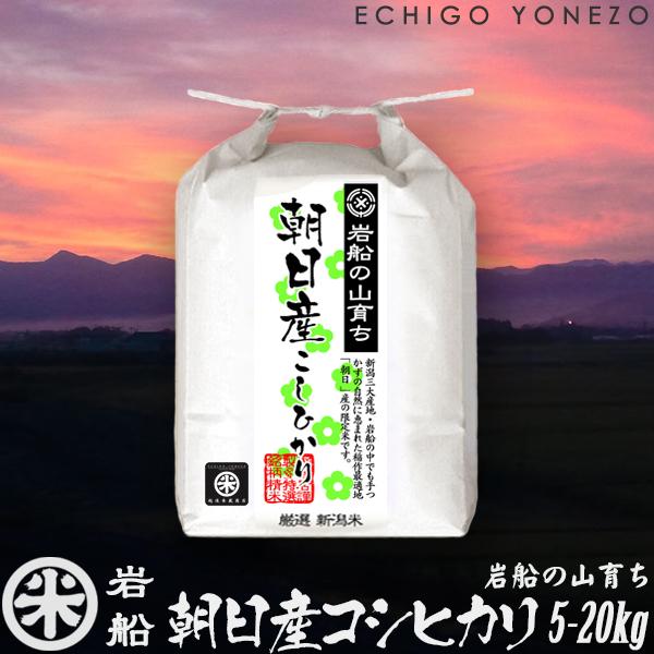 新潟米 令和7年産 岩船の山育ち 朝日産コシヒカリ 特選限定米 5kg 10kg 15kg 20kg 新潟米 こしひかり お米 白米 送料無料 ギフト対応
