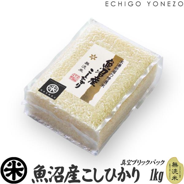 令和7年産 新米 無洗米 魚沼産コシヒカリ チャック付真空パック 10kg (1kg×10パック) 白米 彩流シリーズ 新潟米 お米 こしひかり 送料無料