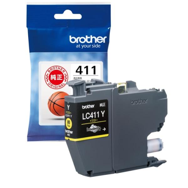 BROTHER ブラザー ブラザー純正 インクカートリッジイエロー LC411Y 対応型番:DCP-J926N、MFC-J904N、MFC-J739DN、MFC-J939DN 他(LC411Y)