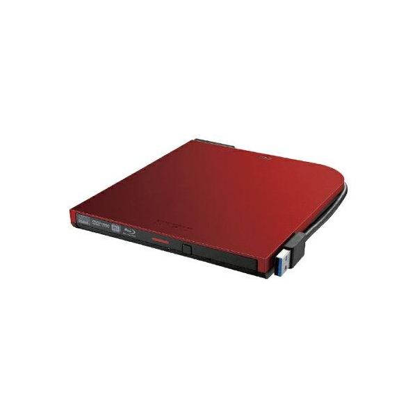 BUFFALO バッファロー USB3.2(Gen1)対応 ポータブルBD 書込ソフト添付 レッド(BRXL-PTV6U3-RDB)