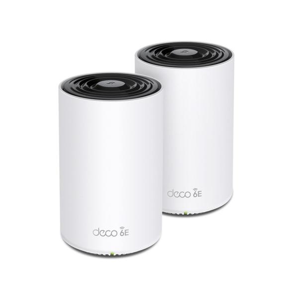 TP-LINK WiFi6E AIメッシュ 2402+2402+574Mbps 6GHz対応トライバンド 3年保証(DECO XE75 2P)