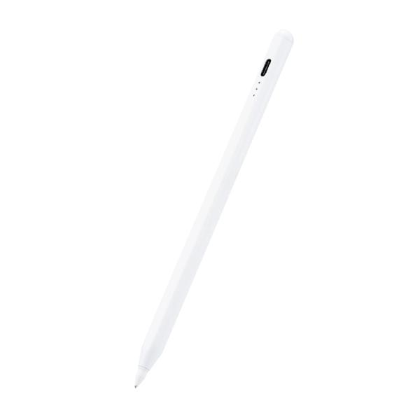 エレコム P-TPACSTAP04WH  iPad専用 タッチペン 金属製ペン先 ホワイト パームリジェクション対応USB-A充電式 ELECOM