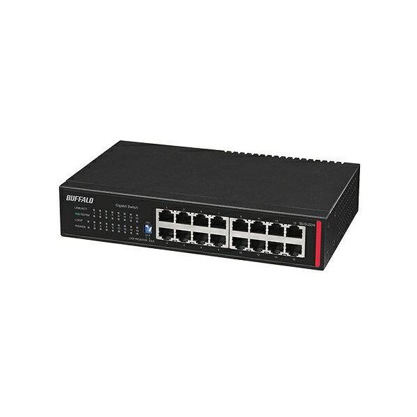 BUFFALO バッファロー BS-GU2216P 法人向け レイヤー2 Giga アンマネージPoEスイッチ