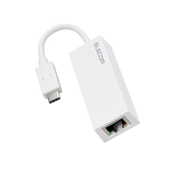 他サイト： ELECOM エレコム EDC-GUC3V2-W 有線LANアダプタ/Giga対応/USB 5Gbps/Type-C/ホワイトの商品画像