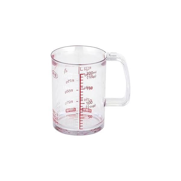 貝印 液だれしにくい どこでも注げる 耐熱 計量カップ 200ml 食洗機対応 クリア KAI KITCHEN 日本製 DH8125