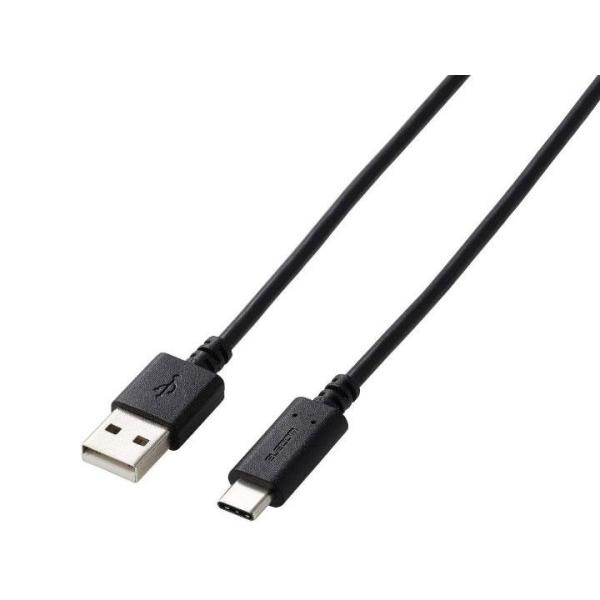 ELECOM エレコム USB2.0ケーブル/PS5対応/A-Cタイプ/ノーマル/2.0m/ブラック(GM-AC20BK)