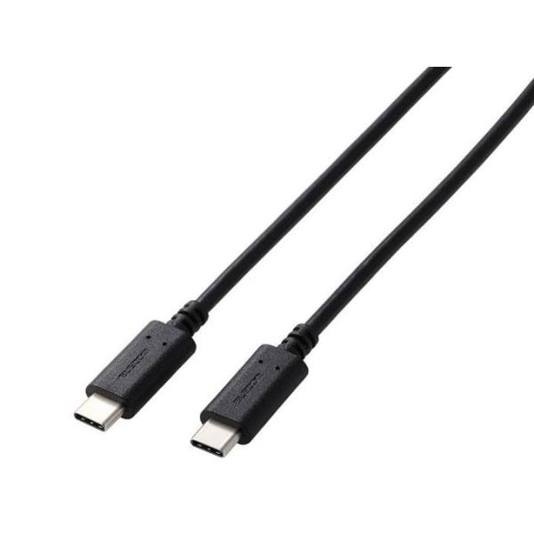 ELECOM エレコム USB2.0ケーブル/PS5対応/C-Cタイプ/ノーマル/2.0m/ブラック(GM-CC20BK)