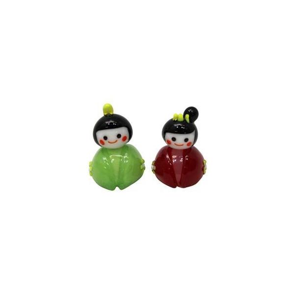 フォーカート ガラス細工 ごあいさつ雛 (67595) 入数:3