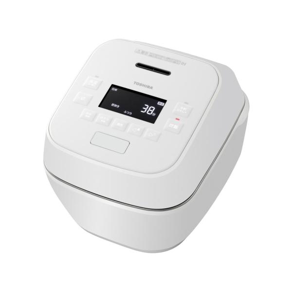 TOSHIBA 東芝 東芝 RC-10SGX(W) 真空圧力IH炊飯器 炎匠炊き 備長炭かまど丸釜 5.5合炊き グランホワイト