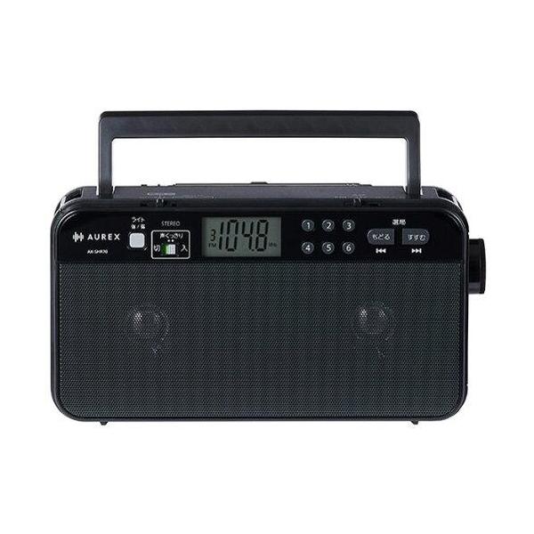 TOSHIBA 東芝 東芝 AX-SHR70(K) LEDライト付きホームラジオ 声くっきり機能搭載 高音質スピーカー おやすみタイマー付 ブラック((K))