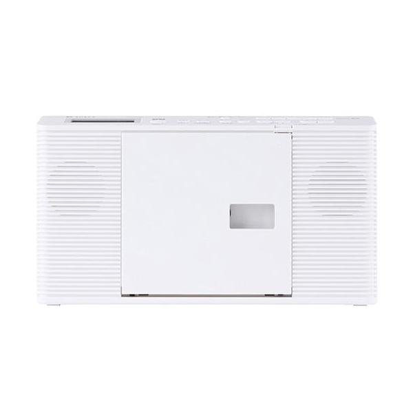 TOSHIBA 東芝 CDラジオ ホワイト AUREX（オーレックス） ワイドFM 声くっきり機能搭載(AX-CR40(W))