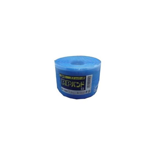 宮島化学工業 ストッパー用　PPバンド　青　15.5mm×100m B100B 1巻