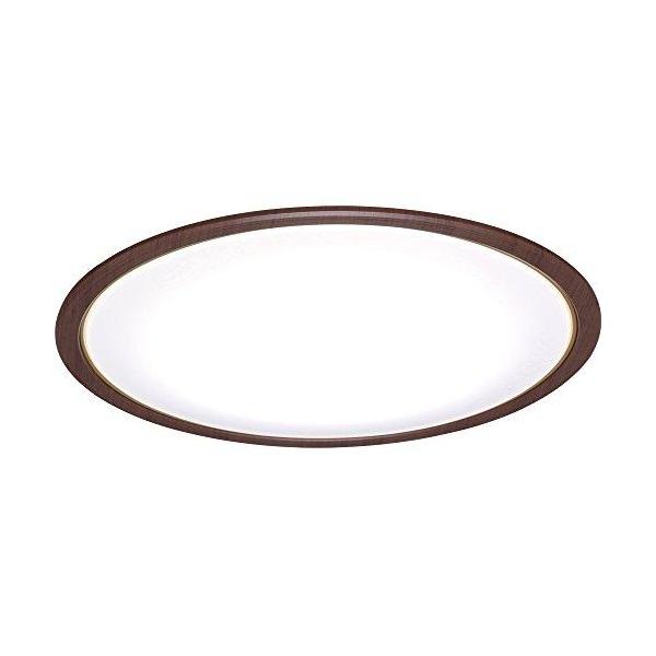 他サイト： IRISOHYAMA アイリスオーヤマ LEDシーリングライト 木調フレーム 12畳 調光・調色(CL12DL-5.0WF-M)の商品画像