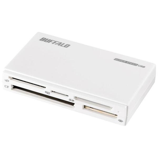 BUFFALO バッファロー USB3.0 マルチカードリーダー ハイエンドモデル ホワイト(BSCR500U3WH)