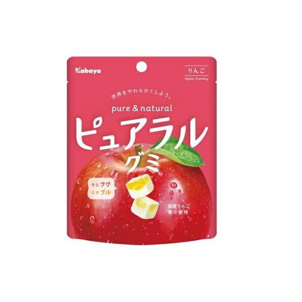 カバヤ食品 ピュアラルグミ りんご 58g 入数:8