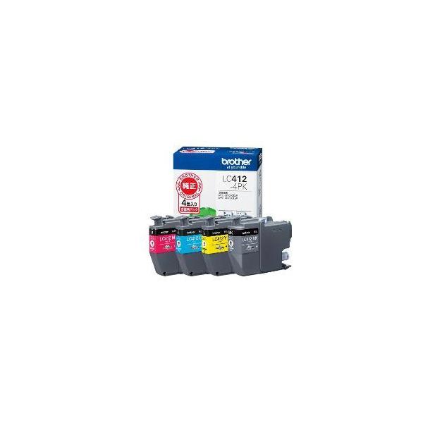 BROTHER ブラザー ブラザー純正 インクカートリッジ4色パック LC412-4PK 対応型番:MFC-J7300CDW、MFC-J7100CDW 他