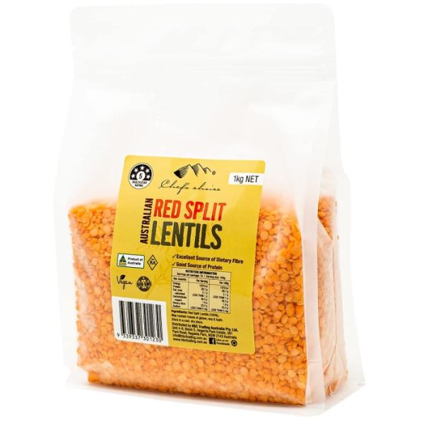 HBC Trading シェフズチョイス レンズ豆 1kg オーストラリア産 Lentils (赤レンズ豆) (RLENTIL) 入数:5