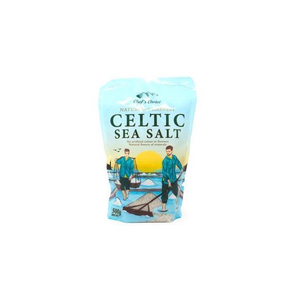 HBC Trading シェフズチョイス ケルティックシーソルト 500g ケルト海塩 (CELT) 入数:10