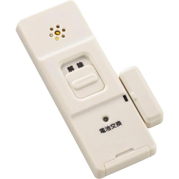 OHM オーム電機 防犯窓アラーム開放・衝撃W検知(CR2032コイン形電池1個使用/ホワイト/2個入) OSE-AWOS2W25