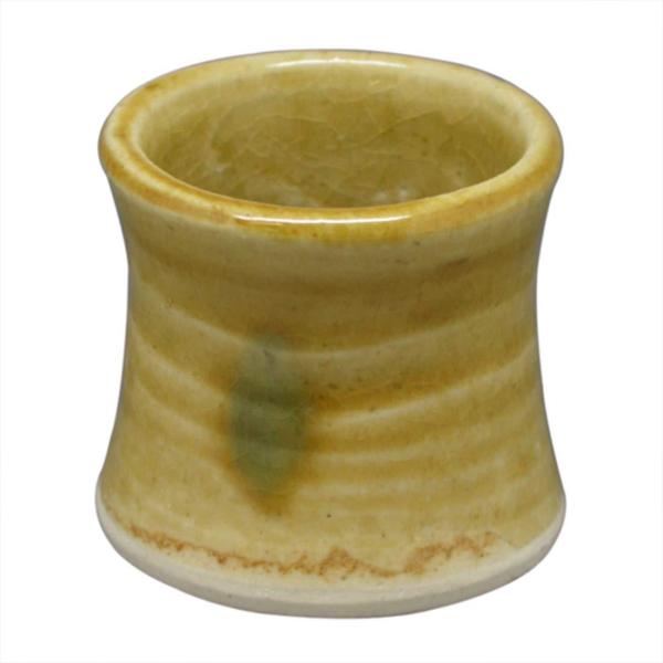五陶(Goto) 蓋置 黄色 サイズ:直径5.1x高さ5cm 黄瀬戸 紙箱入