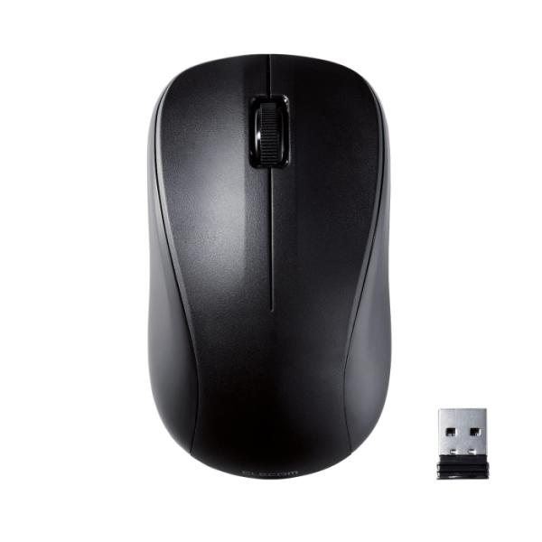 ELECOM エレコム 法人向けマウス/無線 レーザーマウス/Mサイズ/抗菌/ブラック(M-S2DLKBK/RS)