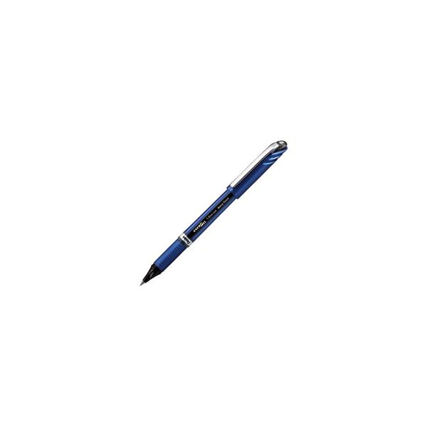 ぺんてる ゲルインキボールペン エナージェル・ユーロ 1.0mm ブルー軸 黒インキ BL30-A