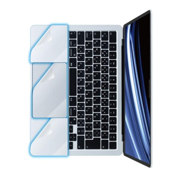 他サイト： ELECOM エレコム プロテクターフィルム/抗菌/MacBookAir(2022)13.6インチ(PKT-MBA1322)の商品画像